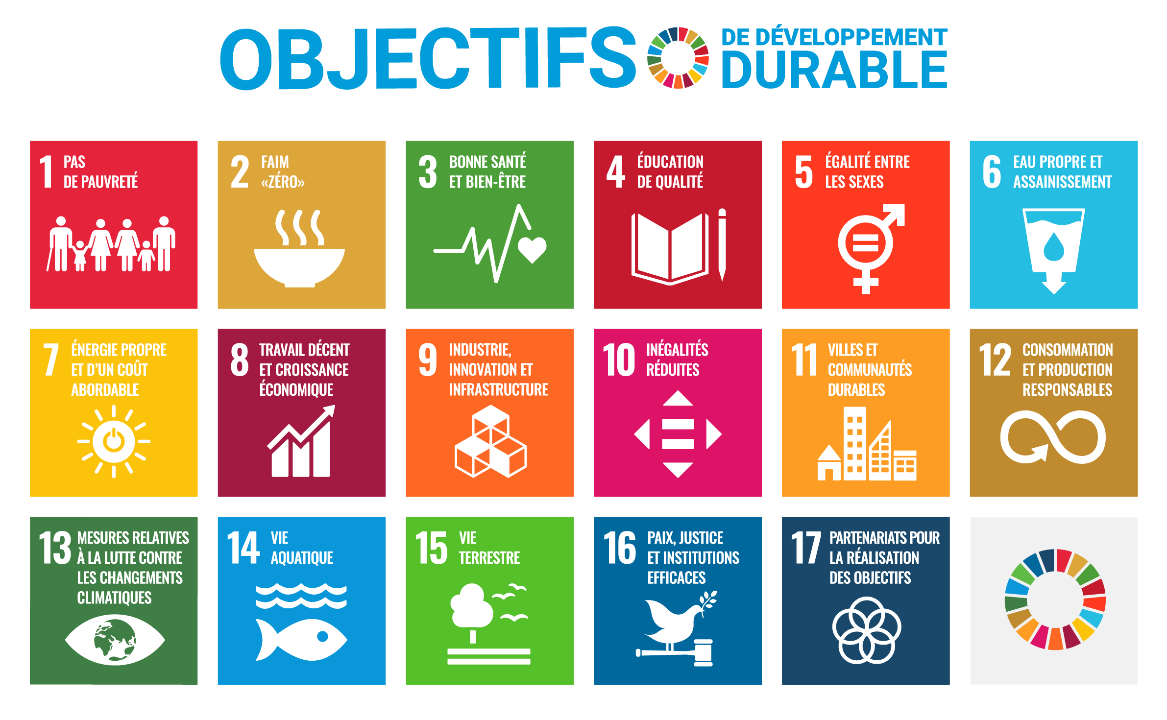 Cliquez sur l'image pour ouvrir le site des objectifs de developpement durable des nations unies.